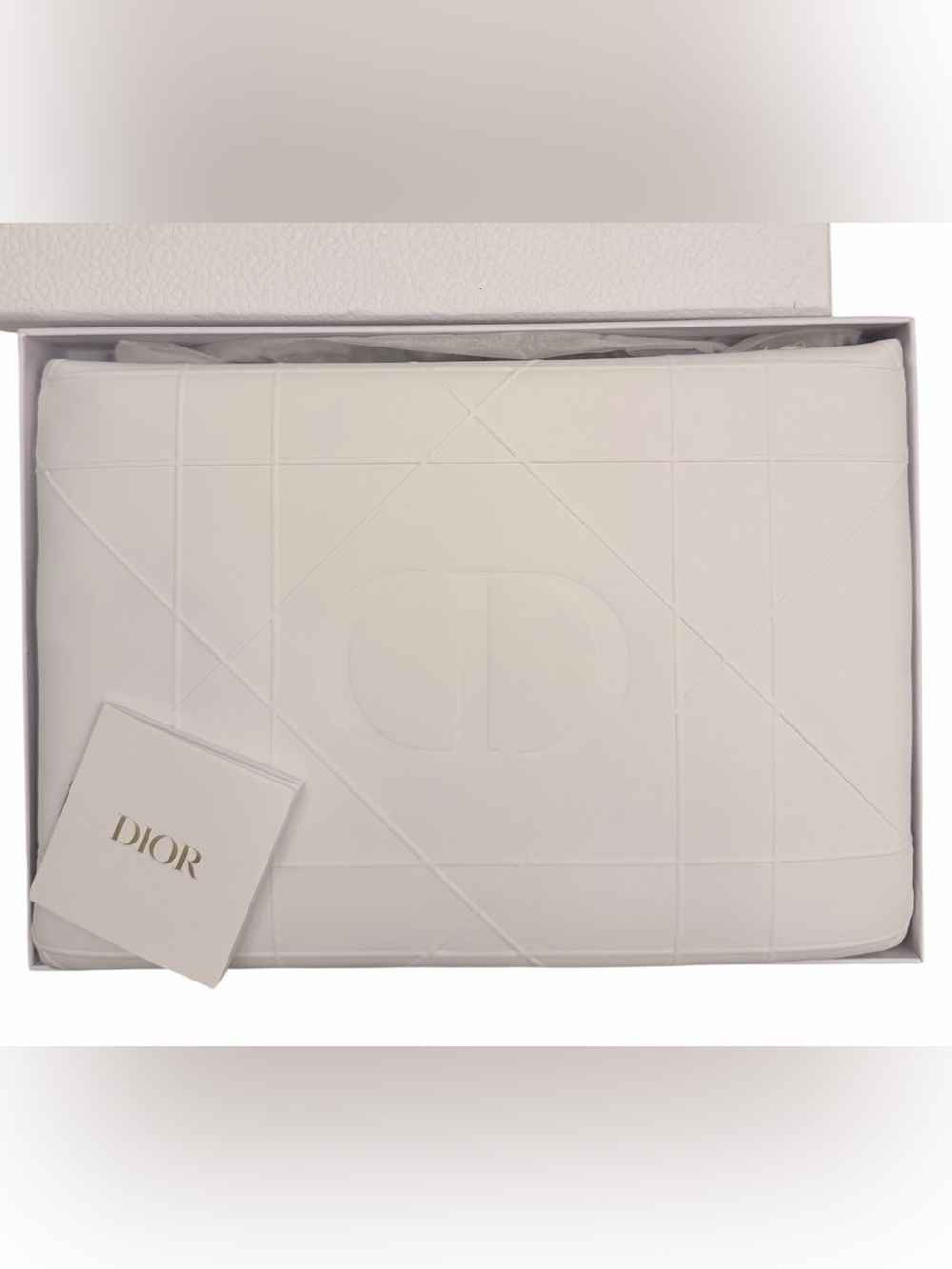 Dior Large cosmetic bag with cannage pattern